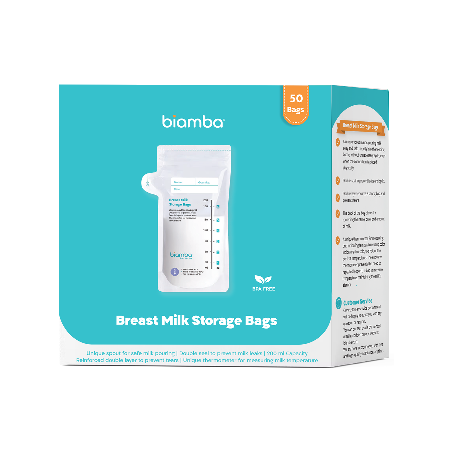 Breast milk storage bags