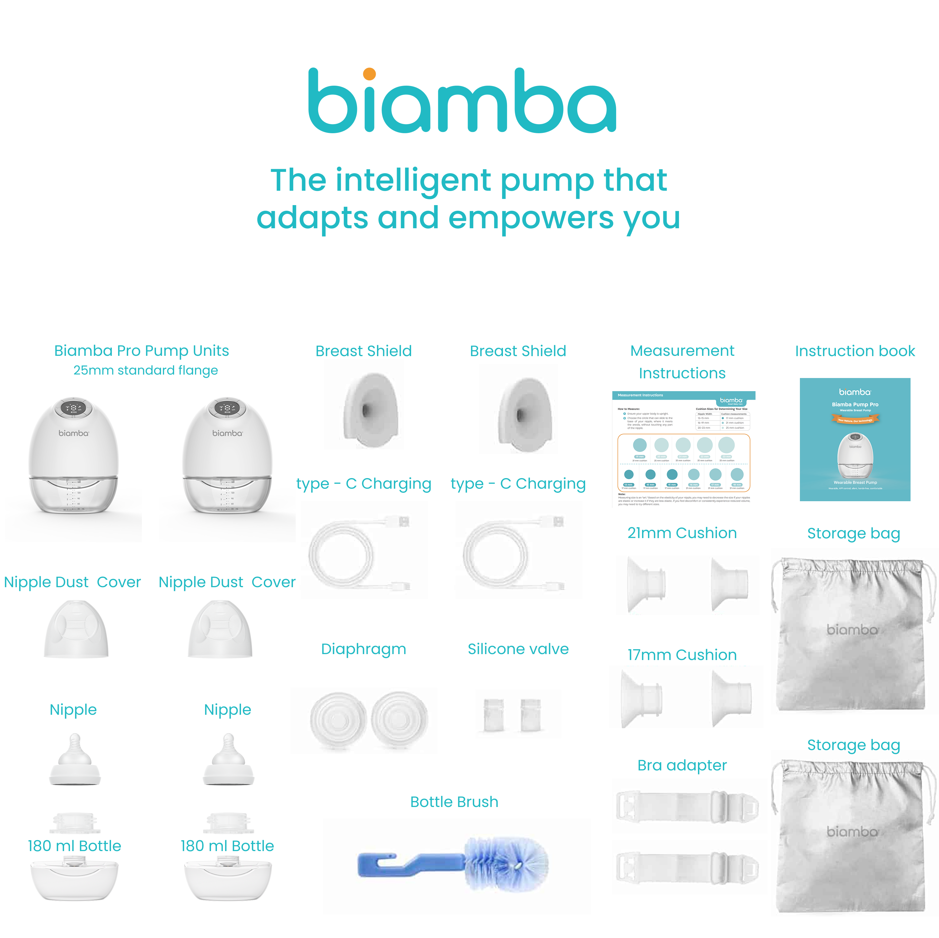 Biamba Pump Pro New Wearable Breast Pump